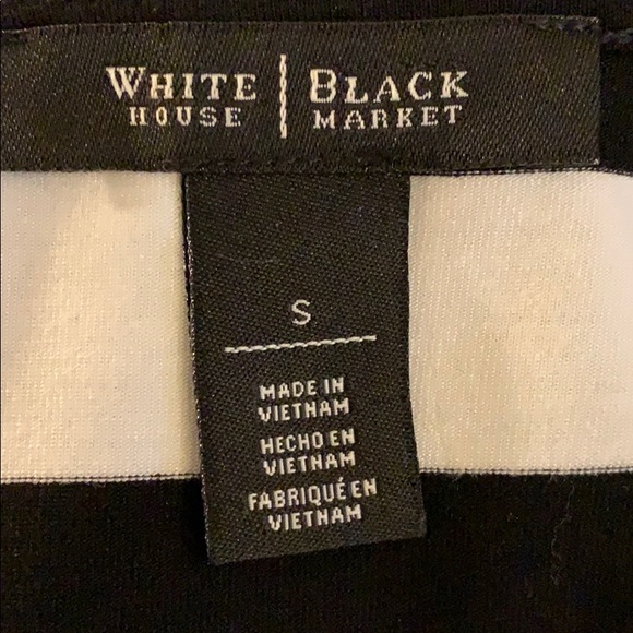 WH|BM Asymmetrical Striped Tunic Top - Picture 6 of 7